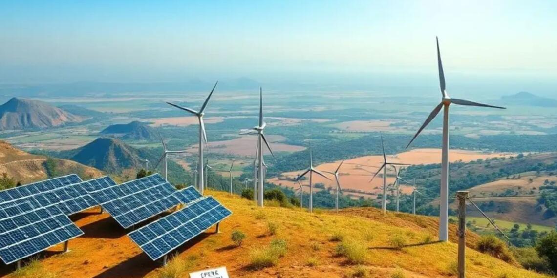 हरित ऊर्जा में भारत की बड़ी छलांग: कुल उत्पादन क्षमता का 50% अब जीवाश्म-रहित स्रोतों से।