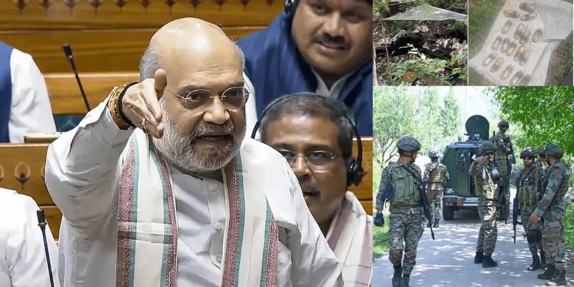 "बंदूकें, पाकिस्तानी चॉकलेट और वोटर ID, अमित शाह ने पेश किये आतंकियों के सबूत