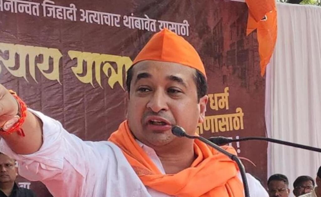 है हिम्मत तो टोपी पहनने वालों की पिटाई करें, मराठी न बोलने वाले की पिटाई पर बोले नितेश राणे