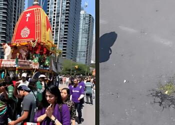 भगवान जगन्नाथ की रथ यात्रा पर फेंके गए अंडे (Photo: X/@Naveen_Odisha)