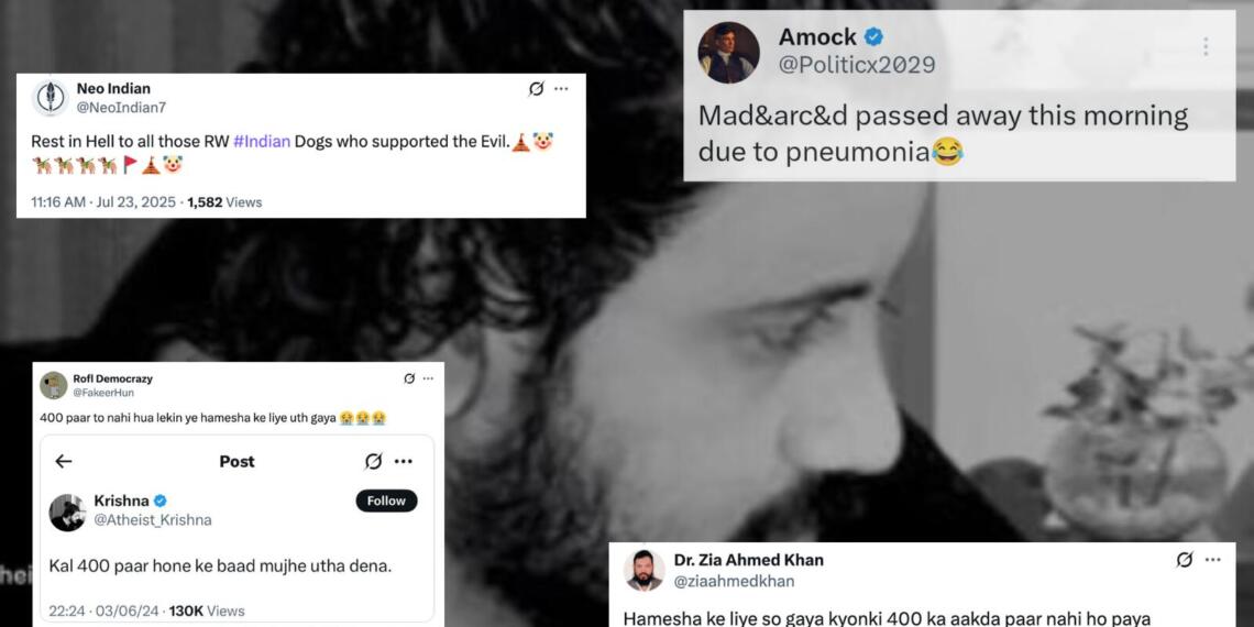 'एथीस्ट कृष्णा' के निधन पर शर्मनाक टिप्पणियां की गई हैं