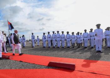 त्रिनिदाद में पीएम मोदी का भव्य स्वागत किया गया