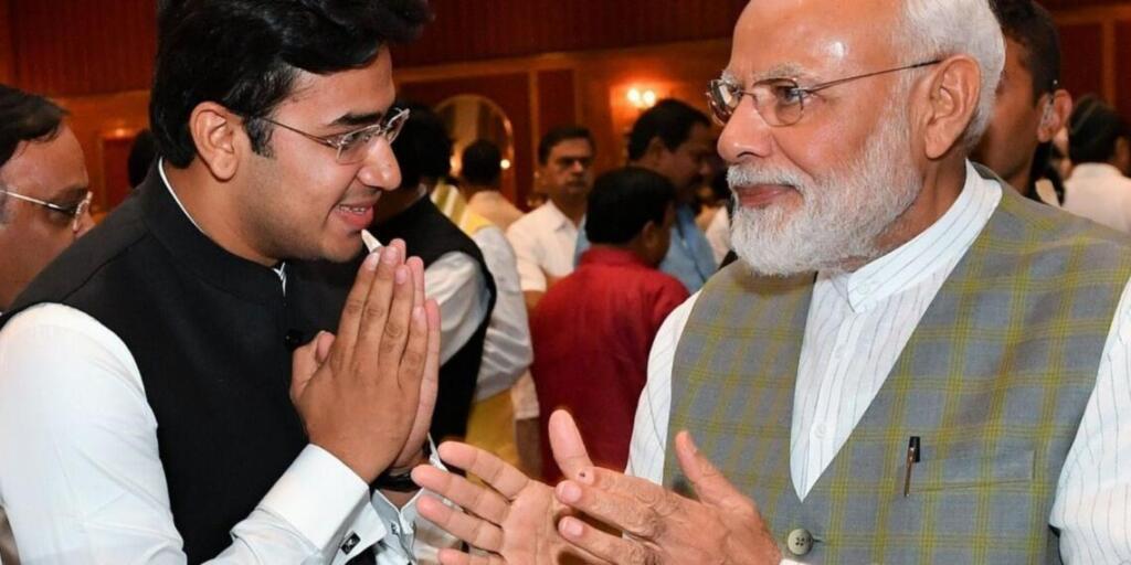 "एक विचारधारा, दो पीढ़ियां: मोदी के बाद भाजपा की उम्मीद तेजस्वी सूर्या"