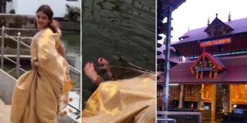 जैस्मिन जाफर ने गुरुवायूर मंदिर के पवित्र तालाब में पैर धोकर बनाया वीडियो, मंदिर को शुद्धिकरण के लिए किया बंद-हिंदू मंदिरों की आस्था पर बार-बार हमला क्यों?