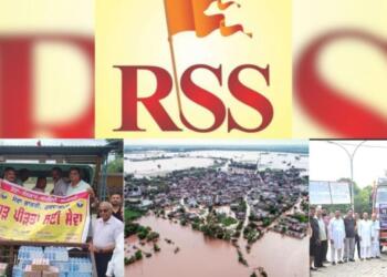बाढ़ में RSS स्वयंसेवकों की सेवा: पंजाब के 12,000 परिवारों तक राहत पहुंचाने का महाअभियान