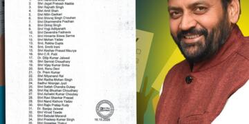 बिहार चुनाव में BJP के स्टार प्रचारक तय —मैदान में उतरेगी मनोज तिवारी, पवन सिंह और निरहुआ की भोजपुरी तिकड़ी, लेकिन मुख्यमंत्री नायब सैनी, भजन लाल शर्मा और पुष्कर सिंह धामी को क्यों नहीं मिली जगह?