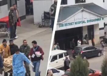 भद्रवाह-चंबा मार्ग पर खन्नी टॉप के पास वाहन अनियंत्रित होकर खाई में गिरा