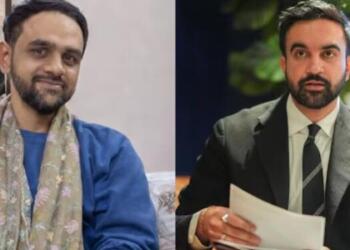 क्रिकेट मैदान पर राजनीतिक झंडा