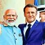 फ्रांस के राष्ट्रपति का पीएम मोदी ने किया दिल से स्वागत