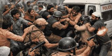 नूंह में एटीएम लुटेरे को छुड़ाने की कोशिश