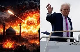 अमेरिका-इज़राइल हमले में ईरान के इस्फहान डिपो पर निशाना, ट्रंप ने विस्फोट का वीडियो साझा किया