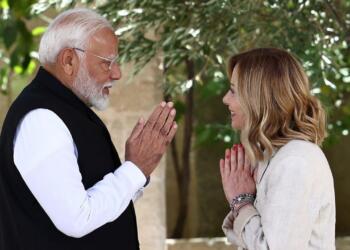 पीएम मोदी और  और जॉर्जिया मेलोनी की रोम में खास मुलाकात, देखें तस्वीर