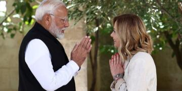 पीएम मोदी और  और जॉर्जिया मेलोनी की रोम में खास मुलाकात, देखें तस्वीर