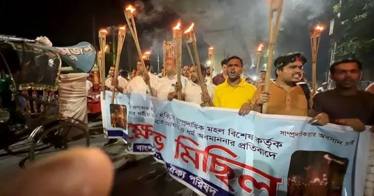 बांग्लादेश में हिंदुओं का शक्ति प्रदर्शन