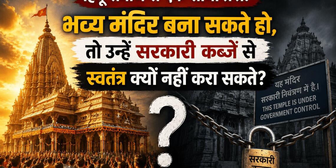 हिंदू समाज से एक सीधा प्रश्न: भव्य मंदिर बना सकते हो, तो उन्हें सरकारी कब्जे से स्वतंत्र क्यों नहीं करा सकते?