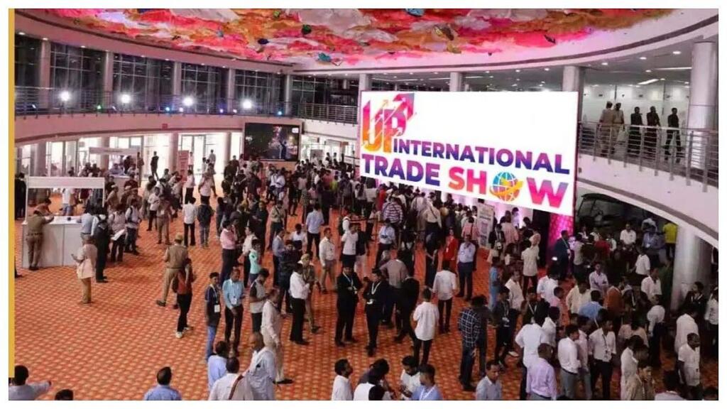 ग्रेटर नोएडा के India Expo Mart में चल रहे UP International Trade Show 2026