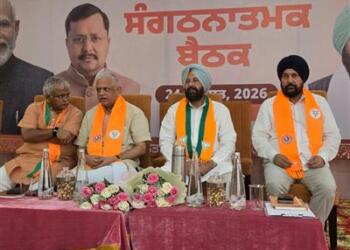 BL Santosh BJP Punjab Mission 120 Days ahead of Punjab Assembly Election 2027पंजाब विधानसभा चुनाव 2027 से पहले BJP ने संगठन विस्तार के लिए 120 दिनों की रणनीति पर काम तेज किया है।