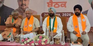 BL Santosh BJP Punjab Mission 120 Days ahead of Punjab Assembly Election 2027पंजाब विधानसभा चुनाव 2027 से पहले BJP ने संगठन विस्तार के लिए 120 दिनों की रणनीति पर काम तेज किया है।