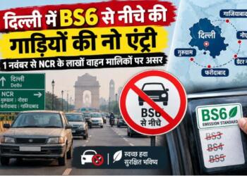 दिल्ली में BS6 से नीचे की गाड़ियों की नो एंट्री, 1 नवंबर से NCR के लाखों वाहन मालिकों पर असर
